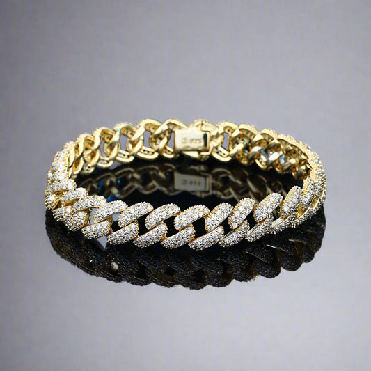 iced out cuban bracelet for men and women